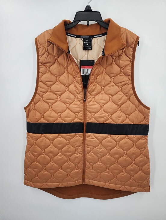 Nike Jackets & Blazers - Nike Women's AeroLayer Burnt Sienna/Black Running Vest NWT, Size Large Quilted